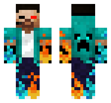 fire and water element herobrine