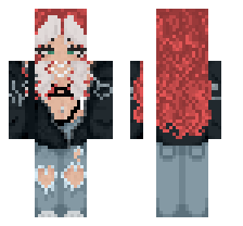 red hair y2k skin