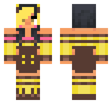 Pink and yellow bee aphmau