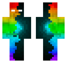 god rainbow Herobrine 