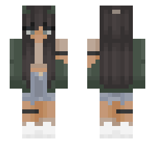 shorts with green jacket 