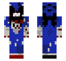 FAKER.EXE TRUE FORME [FNF VS. SONIC.EXE MOD] OFFICIAL MINECRAFT DEFAULT SKIN