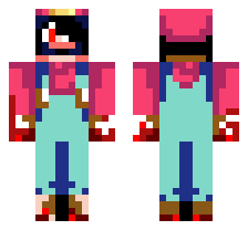 DEVIL MARIO [FNF MARIO'S MADNESS MOD] OFFICIAL MINECRAFT DEFAULT SKIN 