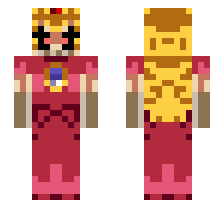 PEACH.EXE/HORROR PEACH [FNF MARIO'S MADNESS MOD] OFFICIAL MINECRAFT DEFAULT SKIN 