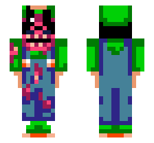 IHY LUIGI AFTERMATH [FNF MARIO'S MADNESS MOD] OFFICIAL MINECRAFT DEFAULT SKIN 