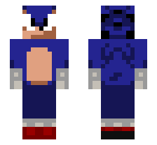 FAKER.EXE [FNF VS. SONIC.EXE MOD] OFFICIAL MINECRAFT DEFAULT SKIN 