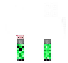 mini creeper y ajolote