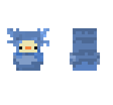 Baby / Onesie / Duck / Skin Blue Axolotl