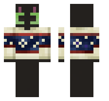 black cat with clothes