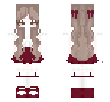 Pack Cute girls' skins 💜👄